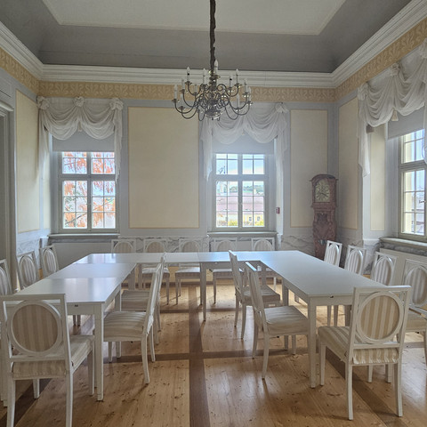 Rose Room in the Baroque Castle of Rammenau