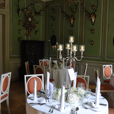 Hunting salon in the Baroque castle of Rammenau