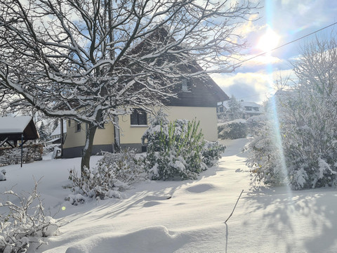 Haus im Winter