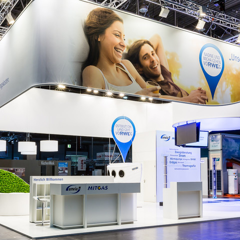 Exhibition stand Messestand für enviaM und MITGASExhibition stand for enviaM and MITGAS