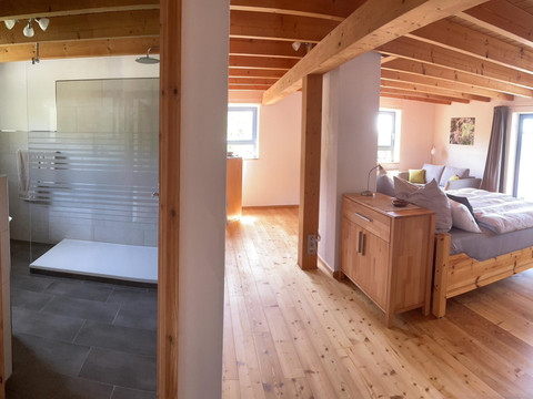 Blick von der Diele aus Bio Apartment