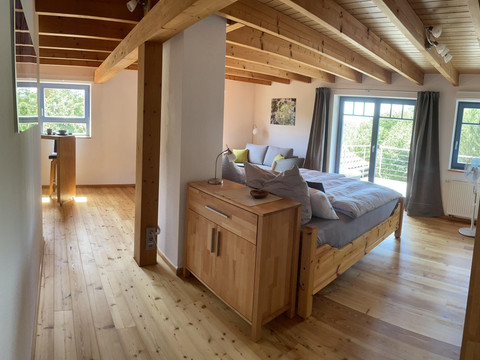 Panorama Blick ins Bio-Apartment