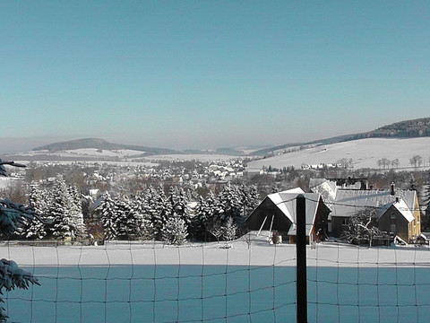 tiefverschneites Crottendorf