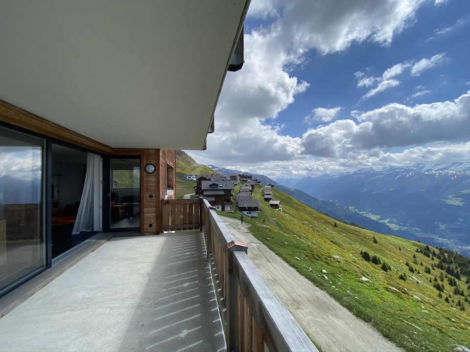 Aussicht von Terrasse Sommer