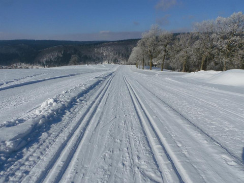 Loipen in Holzhau Berghotel Talblick