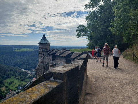 Sächsische Schweiz - Festung Königstein Patrouillenweg