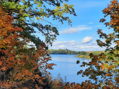 Erzgebirge - Herbst an der Talsperre Malter