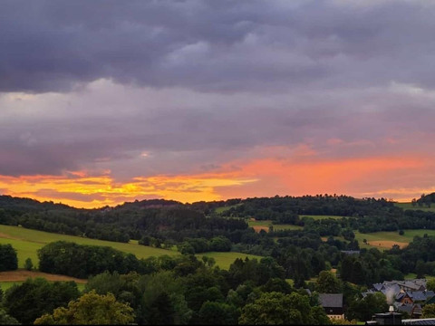 Sonnenuntergang Richtung Altenberg