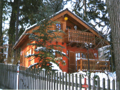 Ferienhaus im Winter