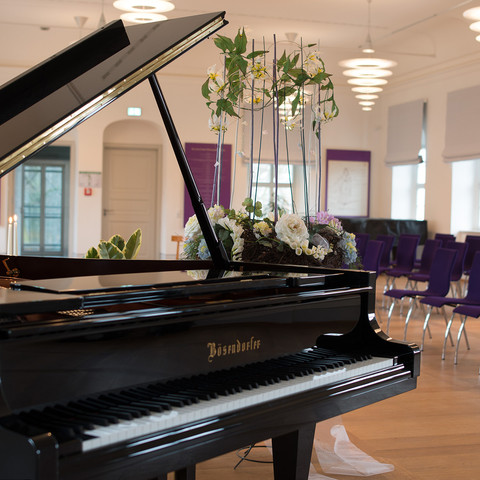 Jagdschloss Graupa Festsaal mit Flügel Jagdschloss Graupa Festsaal mit FlügelGraupa hunting lodge Ballroom with grand piano