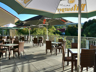 Hasseröder Burghotel in Wernigerode - Burgcafé Sonnenterrasse