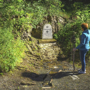 Frau am Christenboernchen bei Willingen-Usseln