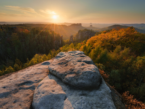 Sonnenuntergang Carolafelsen