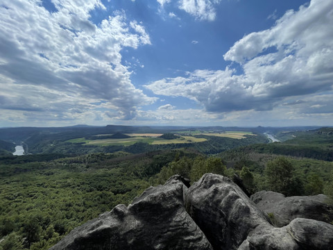 Panoramablick Sächsische Schweiz