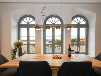 Appartement Bahn - Appartements Bett und Bike in Seesen - Essbereich