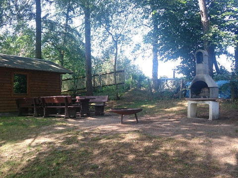 Grillplatz im Grundstück