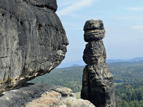 Felsnadel Barbarine am Pfaffenstein