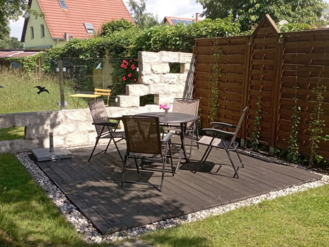 Sitzecke auf der Terrasse