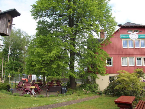 Grundstück und Garten an der Pension