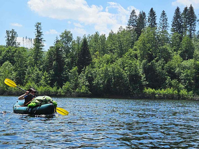 Packrafting Touren auf der Okertalsperre Packrafting Touren auf der Okertalsperre