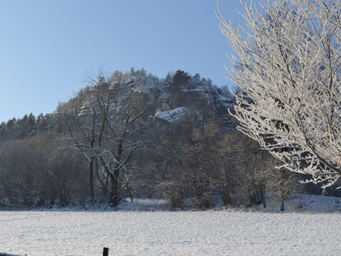 Pfaffenstein im Winter