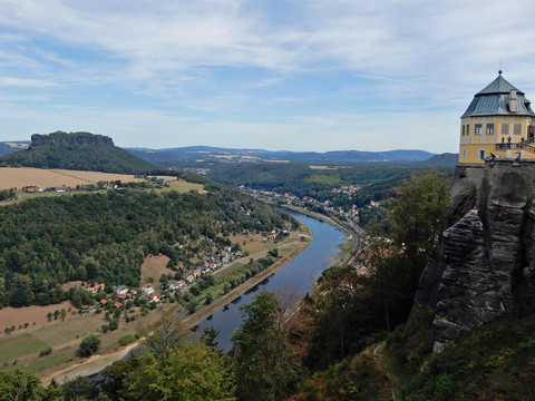 Die Festung Königstein und das Elbtal