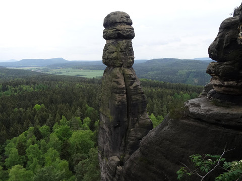 Felsnadel Barbarine am Pfaffenstein
