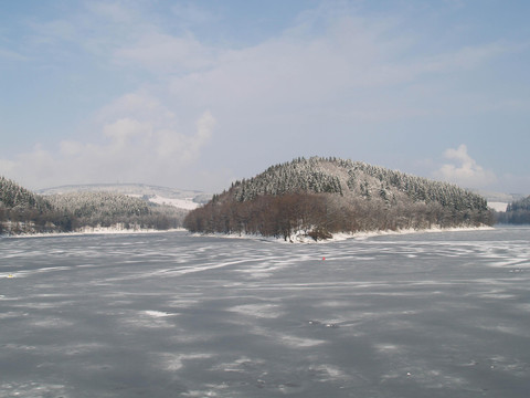 Aggertalsperre Winter