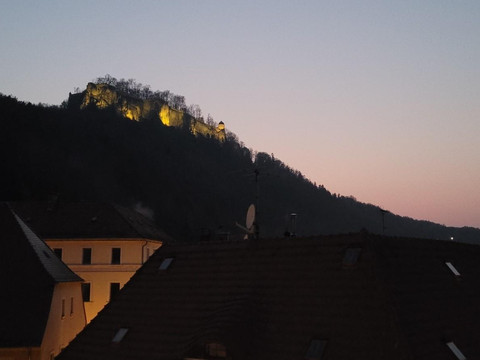 Ferienwohnung mit Blick auf die Festung Königstein