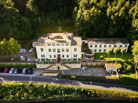 Ansicht Hotel Lindenhof von oben