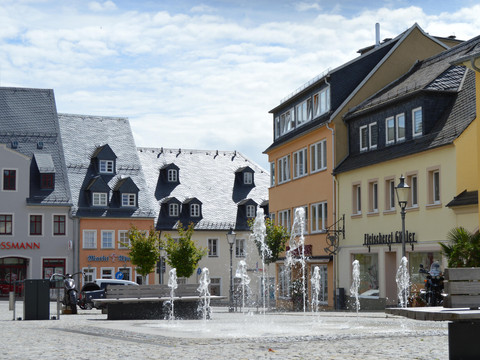 Wasserspiel auf dem Neumarkt