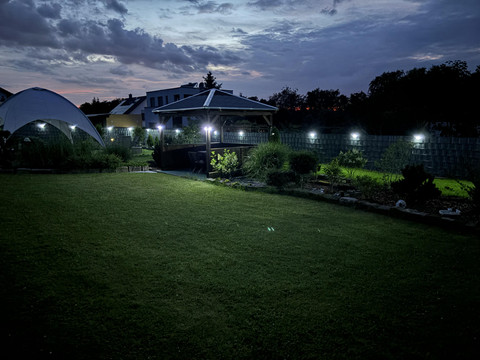 Garten am Abend