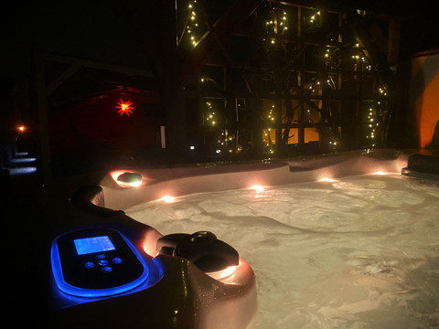 Winterpool im Garten