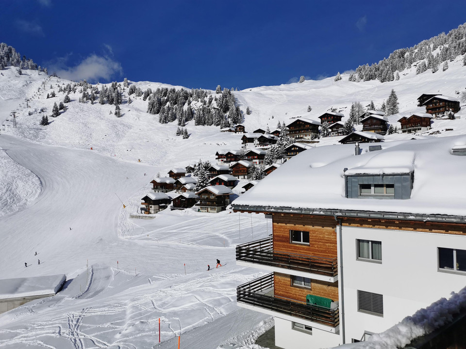 Sicht nach Westen, Sessellift Riederfurka