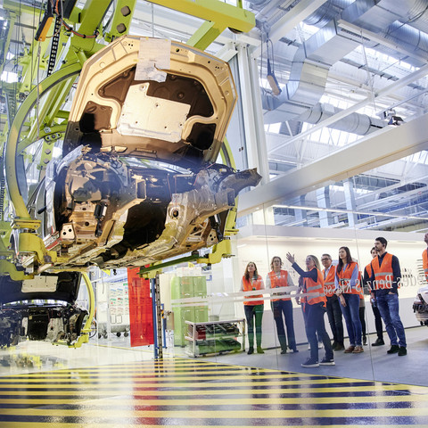 Mercedes-Benz Kundencenter Rastatt Entdeckungstour Fliessband Mercedes-Benz Kundencenter Rastatt Entdeckungstour Fliessband