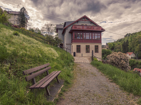 Vom Wanderweg „zur kleinen Bastei“ aus gesehen