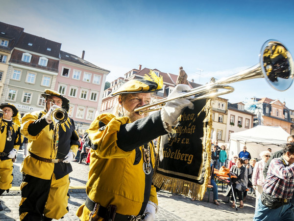 Heidelberger Herbst, Perkeo-Fanfarenzug, Marktplatz
