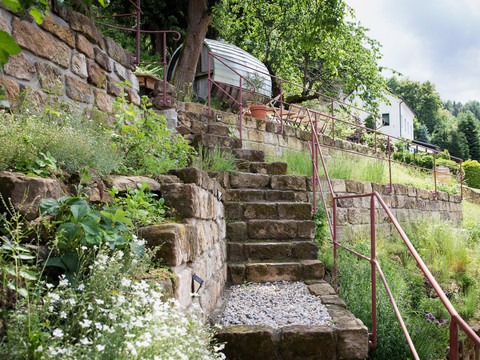 Aufgang zur Terrasse