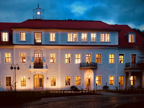 Abendstimmung am Schloss Prossen