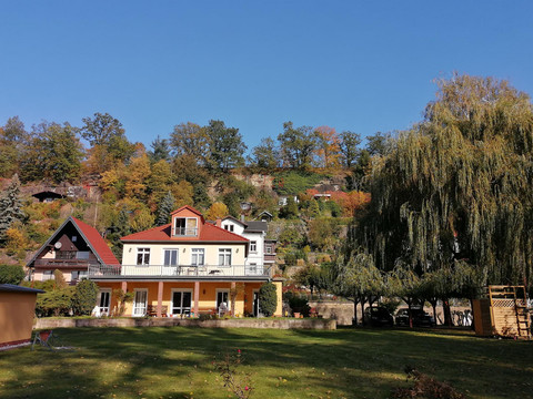 großer Garten am Haus
