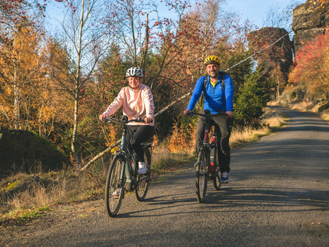 Radfahrer am Hohen Schneeberg