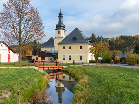 Kammweg an der Ringwallanlage in Bobenneukirchen / Vogtland