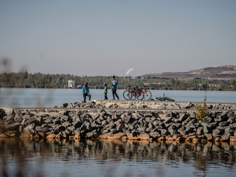 Rast am Störmthaler See