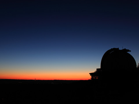 Sternwarte, Ausblick bei Nacht