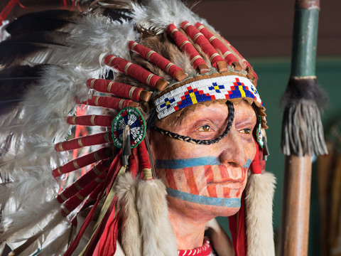 Karl-May-Museum, Indianer mit Federhaube