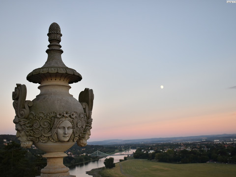 Abendansicht von der Dachterrasse