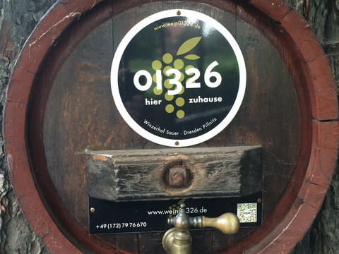 Fasscheibe im Eingangsbereich