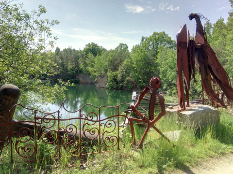 Skulpturen am Steinbruch Miltitz