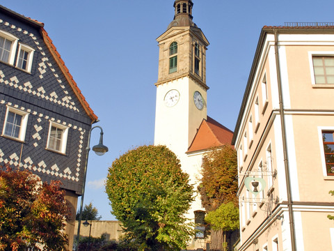 Marktplatz mit Evangelischer Kirsche Sohland