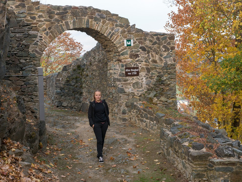 Burgruine Blankenberg am Kammweg Erzgebirge-Vogtland